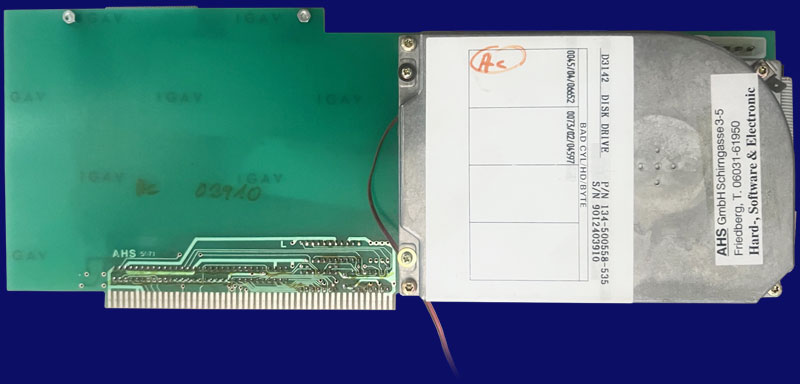 AHS (Amegas Hard- & Software) Filecard 2000 - front side