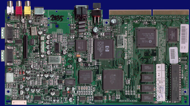Commodore CD32 - Rev 4.1 motherboard, front side