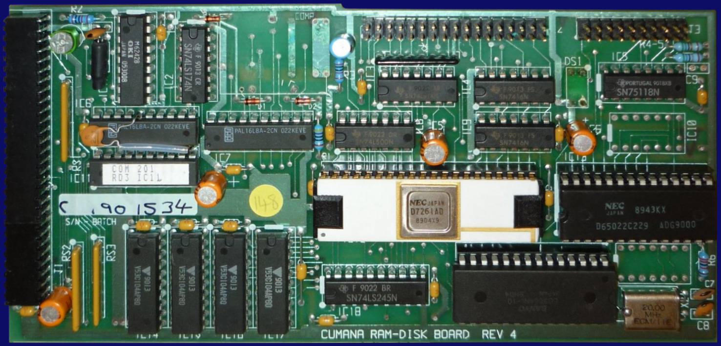 Cumana COM 201 Ram-Disk Board - front side