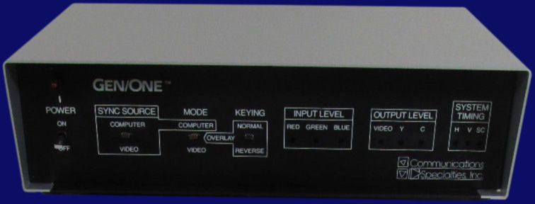 Communications Specialties GEN/ONE - Vorderseite