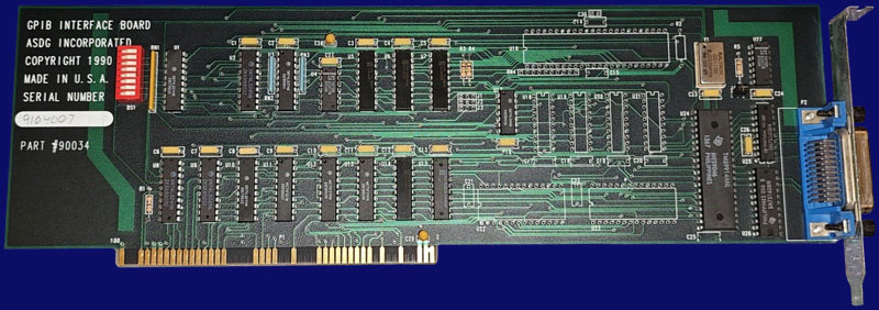 ASDG GPIB Interface Board - Vorderseite