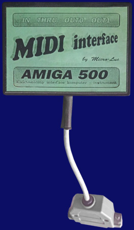 Micro-Luc MIDI Interface Amiga 500 - Vorderseite