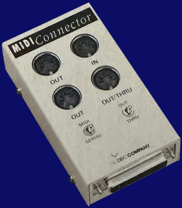 The Disc Company MIDI Connector - top side