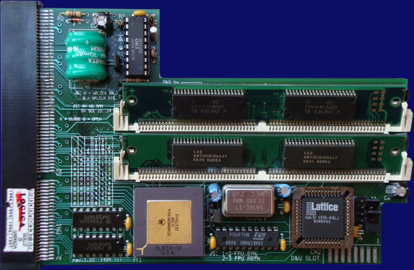 Logica OMega 1200 - with RAM installed, front side