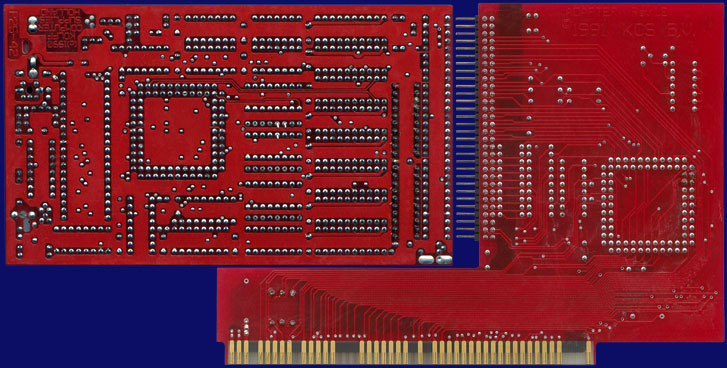 Kolff Computer Supplies Power PC Board - Zorro-Adapter Rev. 1.2 mit Power PC Rev. 2, Rückseite