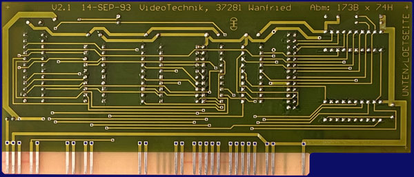 Videotechnik Diezemann Snapshot PortCard - back side