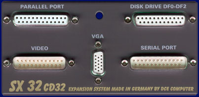 DCE SX 32 Pro - Anschluss-Karte, Vorderseite