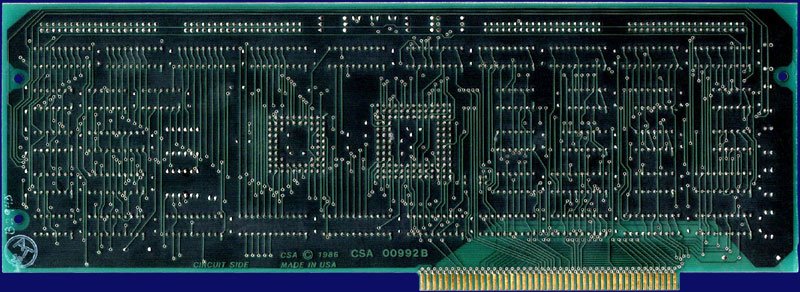 Computer System Associates Turbo Amiga CPU (A2000) - CPU Karte Rev. B, Rückseite