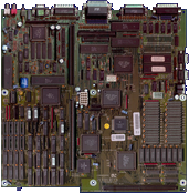 Commodore Amiga 3000 - Hauptplatine Rev. 9.3, Tochterplatine Rev. 7.1 Vorderseite