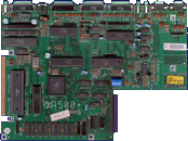 Commodore Amiga 500 & 500+ - Hauptplatine Rev. 8A (A500+) Vorderseite